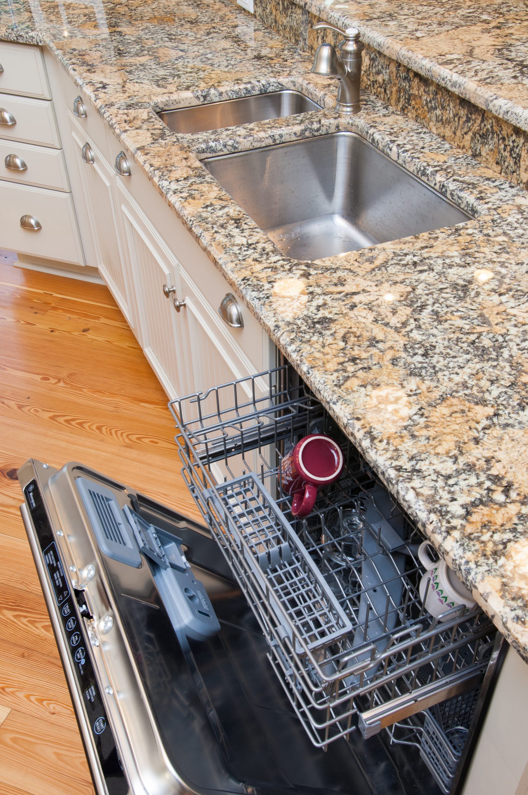 Kitchen sink with dish washer