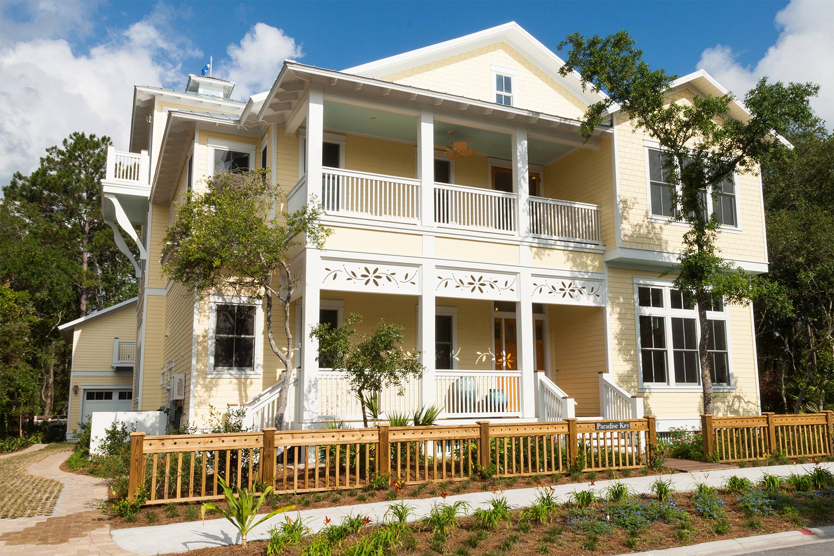 House with light-yellow siding