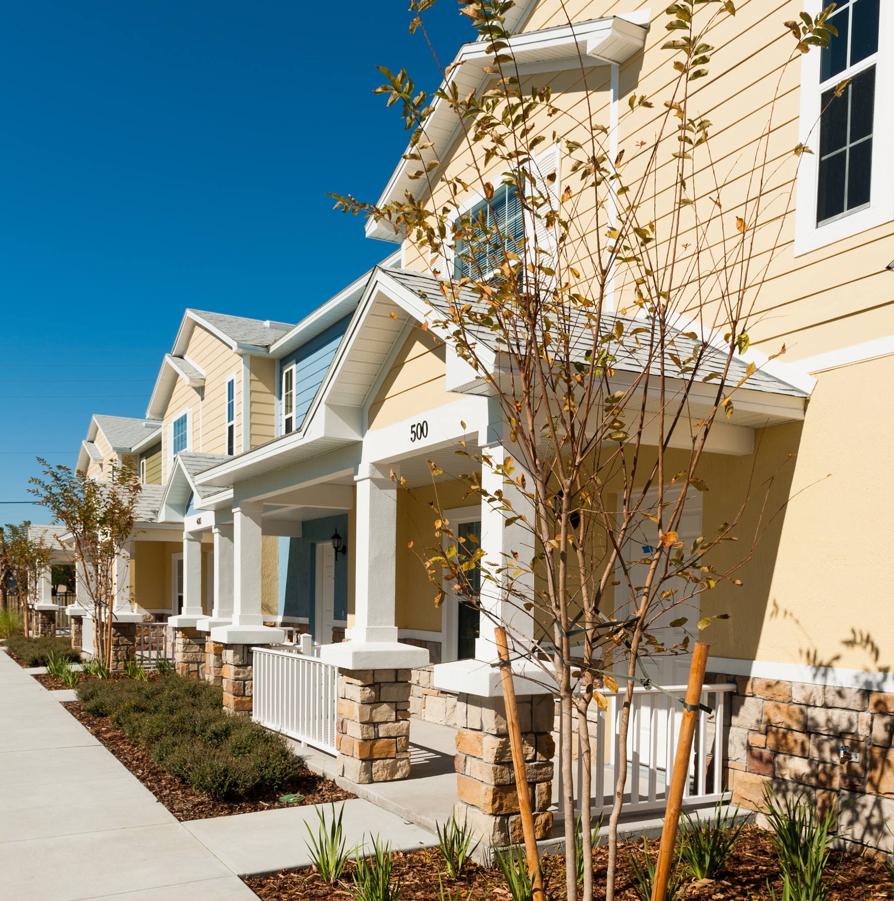 landscape-townhomes Row or townhomes
