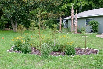 plantgrouping Small garden by a house