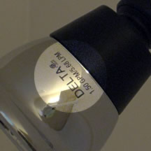 showerheadflowstamp The flow rate stamp is clearly visible on this showerhead